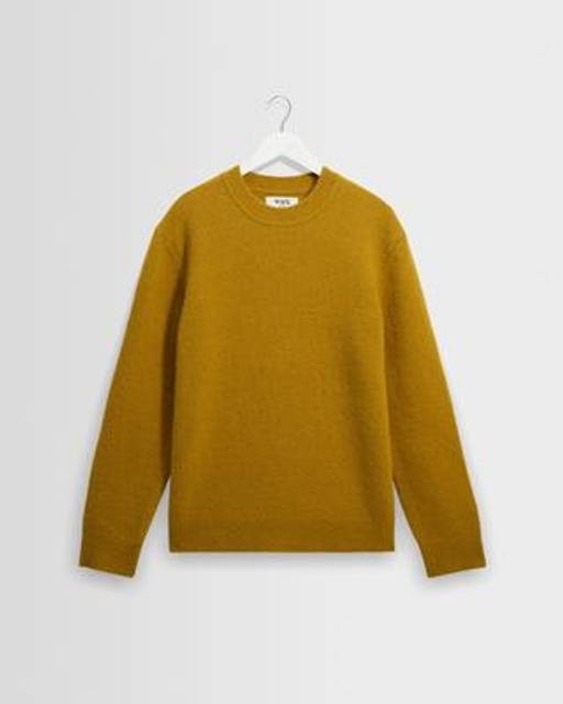 Wax London Olive Fluffy Wool Crewneck - Olive