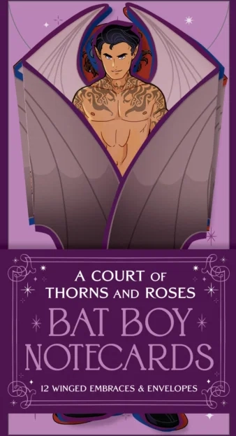                         a court of thorns and roses official bat boy notecards: 12 winged embraces & envelopes--from the acotar collection - sarah j. maas
