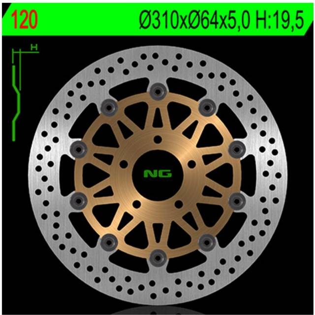 NG Brake Disc Round 120