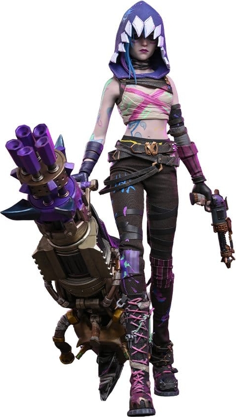 arcane action figure 1/6 fractured jinx 28 cm