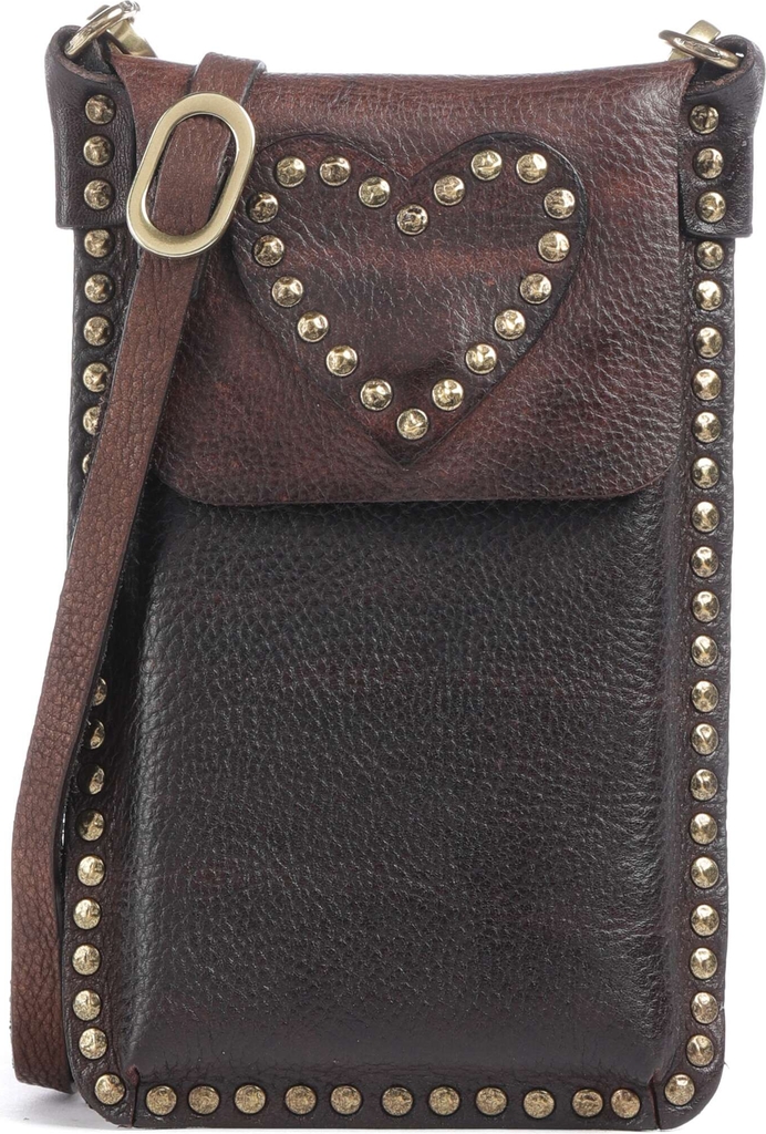     mobiltaske kornet okseskind brown