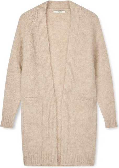 Sibin Linnebjerg Alva Cardigan - Lys Sand Meleret