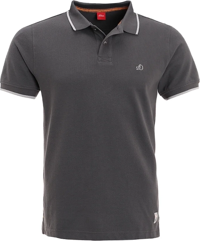 s.oliversecond hand poloshirts - anthracite
