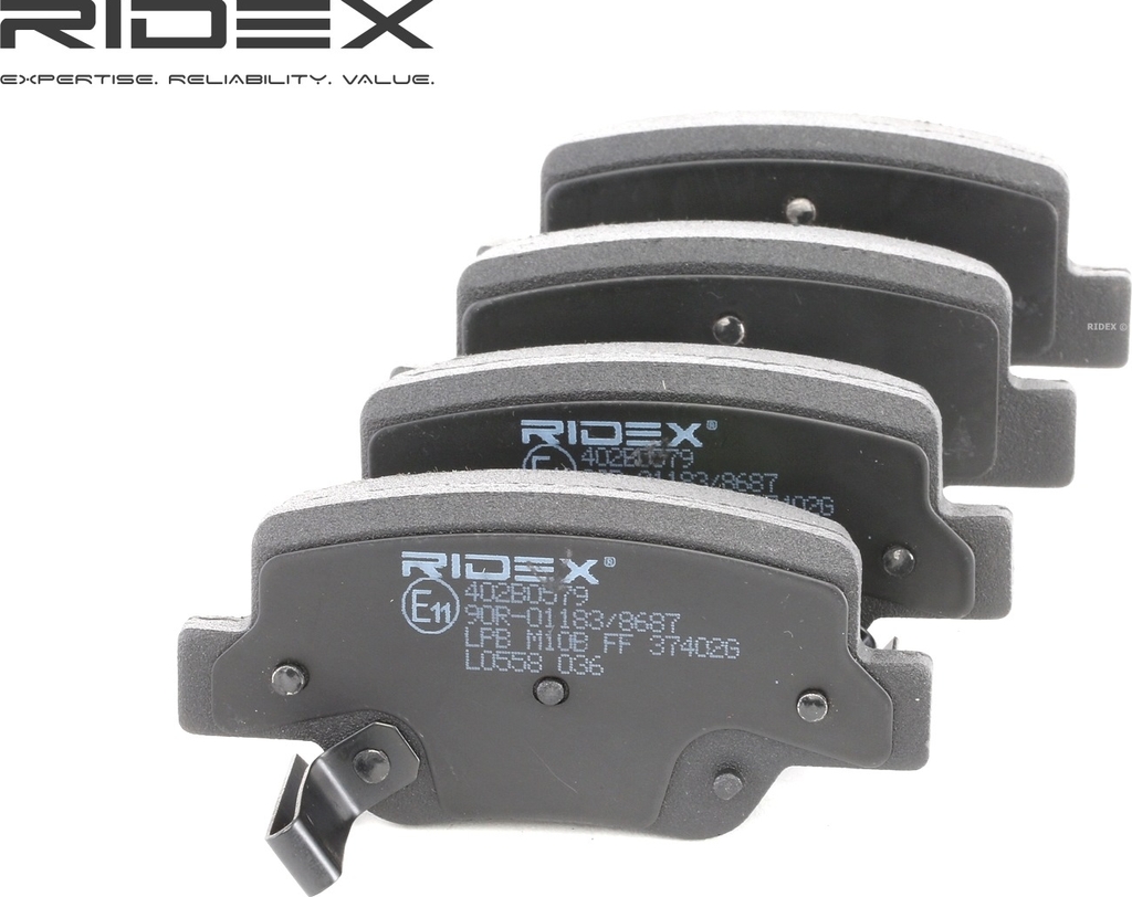 RIDEX 402B0579 Bromsbelägg