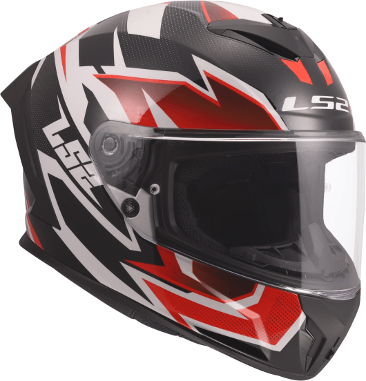 LS2 Integralhjelm FF820 Rapid III Xtrem - Hvid/Sort/Rød