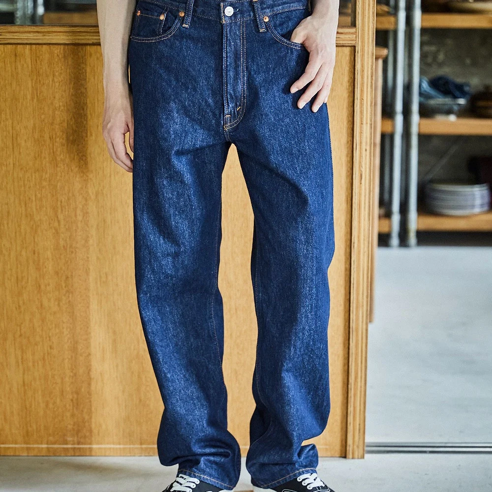 orslow - jeans 101 dads fit denim - bleu