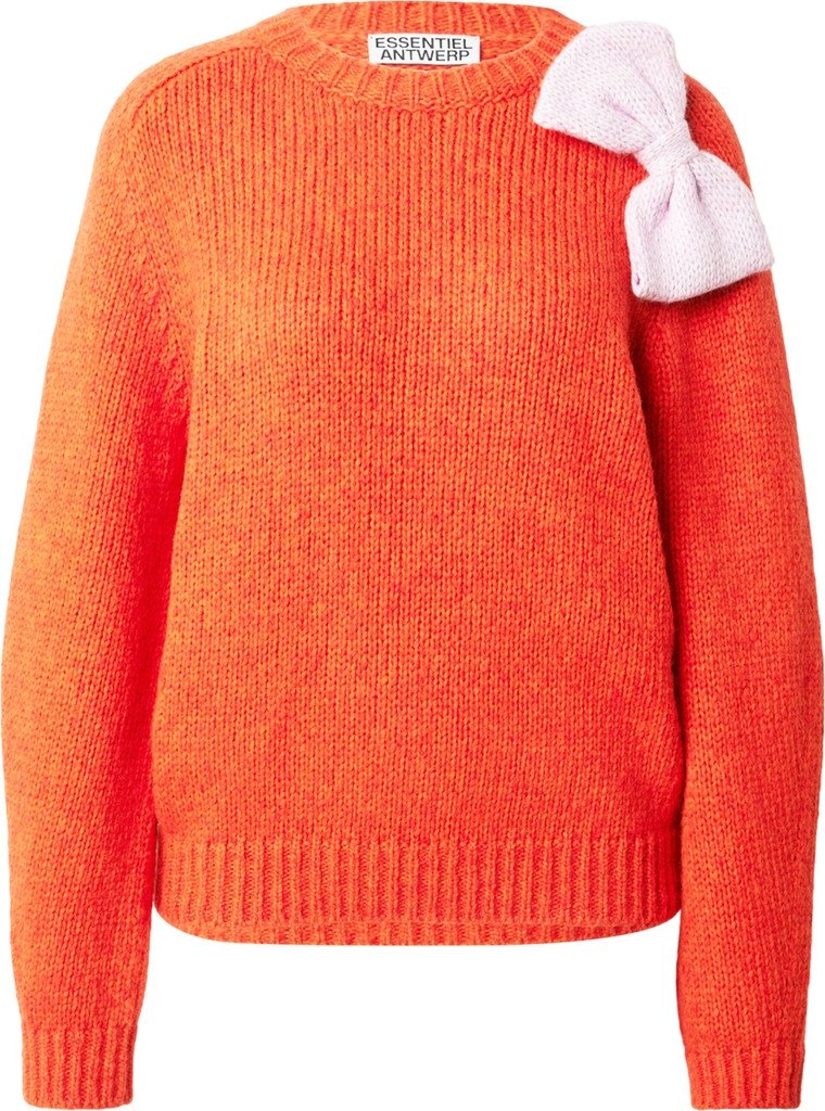 essentiel antwerp pullover i orangerød