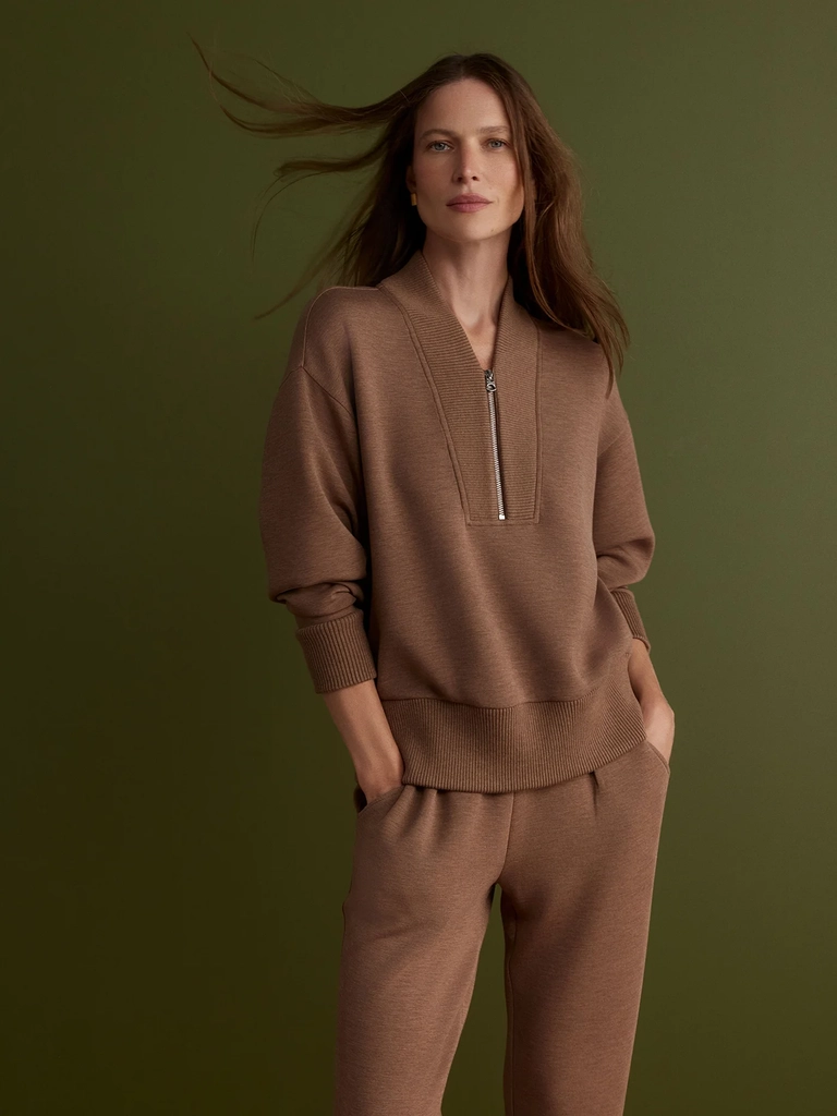 sally half-zip sweat