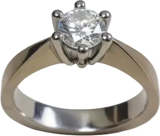 Barbara Maria Solitaire Diamant Ring 14kt Hvidguld 0.70ct
