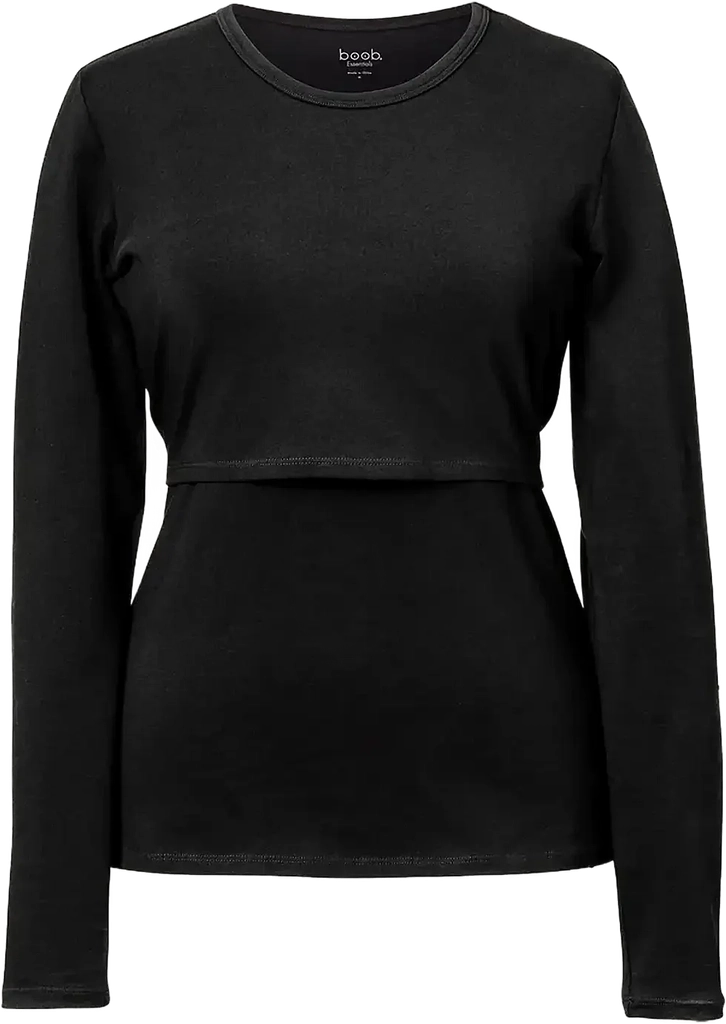 Boob N Top L/S Essential - Black - XS