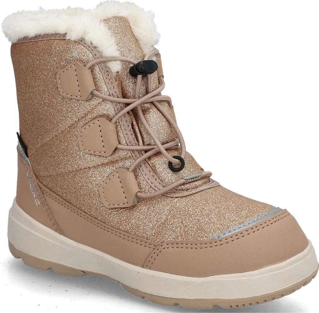 Viking Toasty Glitter Warm Gtx Zip - BEIGE - 22