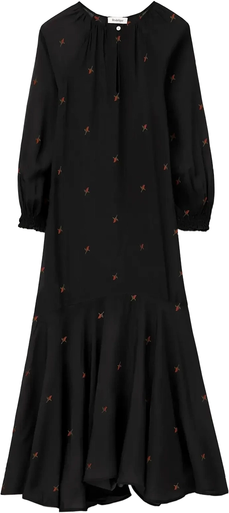 RODEBJER Rodebjer Wyn Budding Rose - RETRO RED/BLACK - XS