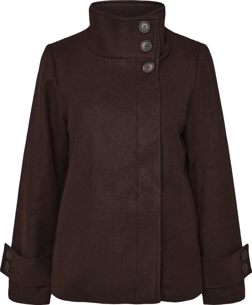 High Neck Short Coat