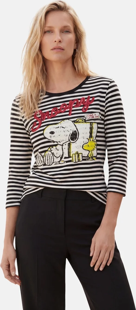 gestreiftes langarmshirt snoopy vacation