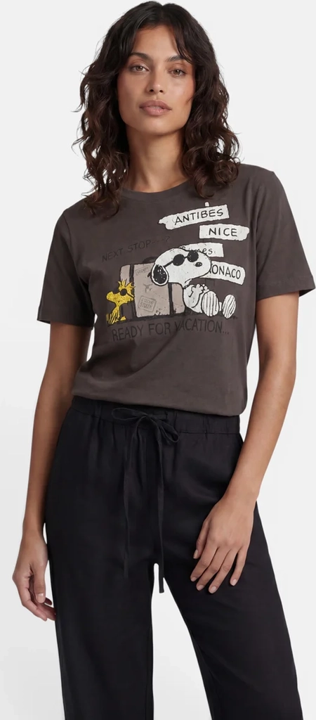 braunes t-shirt snoopy vacation