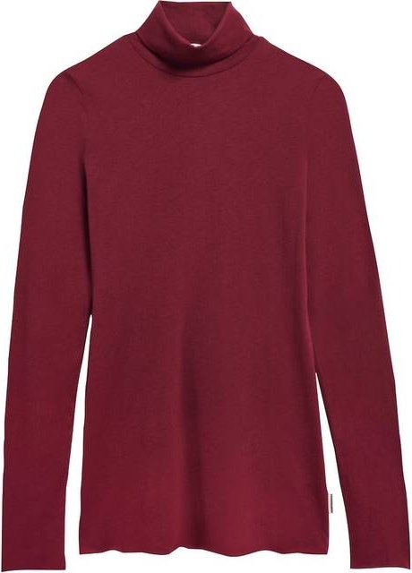 Armedangels Longsleeve Grazilianaa Soft - Dunkelrot
