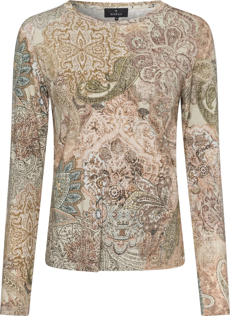 monaripre-owned long sleeved top - beige
