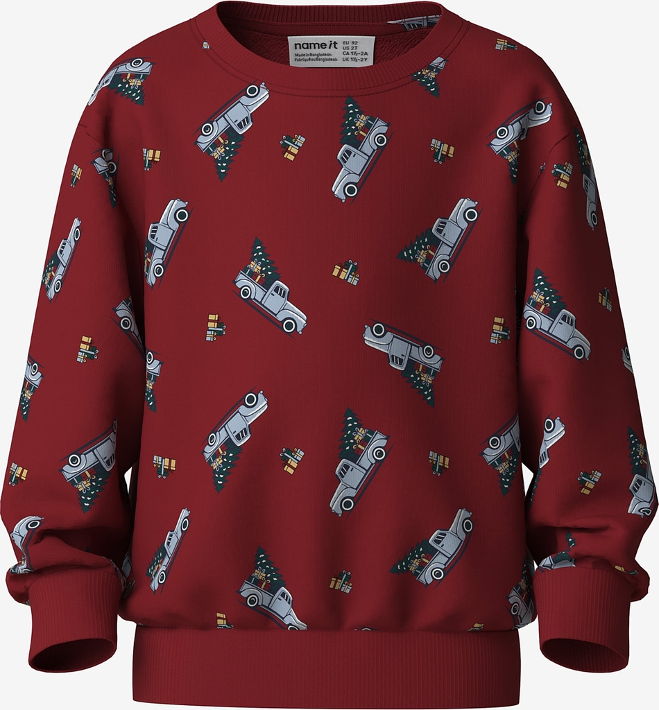 Name It Voluf Sweatshirt - Red Dahlia - 116