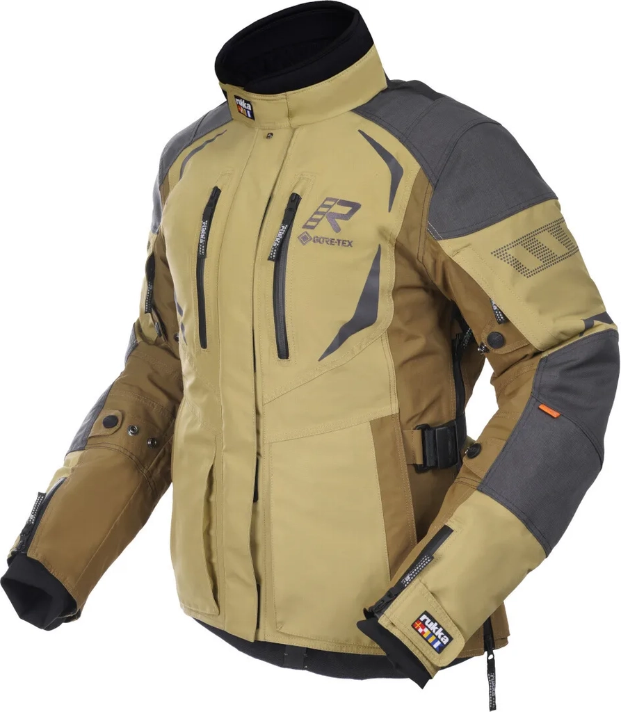 Rukka VentuRina Khaki Bruin Waterdichte Dames Textiele Motorjas - Khaki Bruin