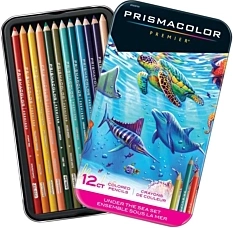 Prismacolor Premier Colored Pencils 12 set, Under The Sea