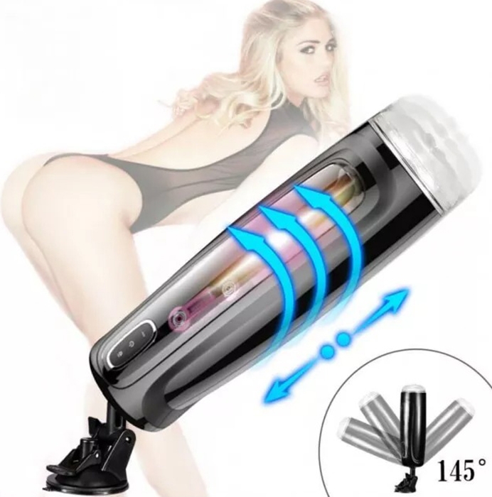 hands free 10 speed spinning thrusting male masturbator