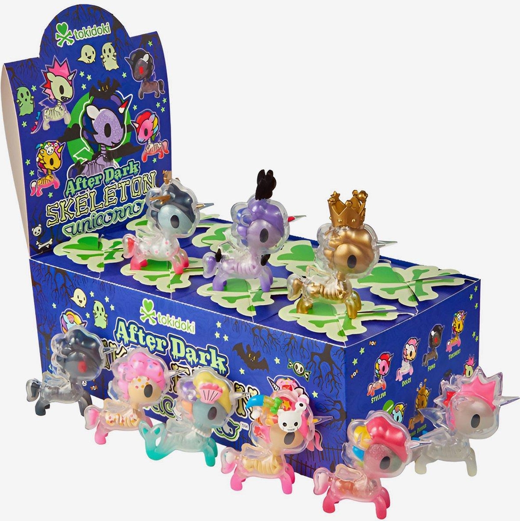 tokidoki after dark skeleton unicorno blind box figure