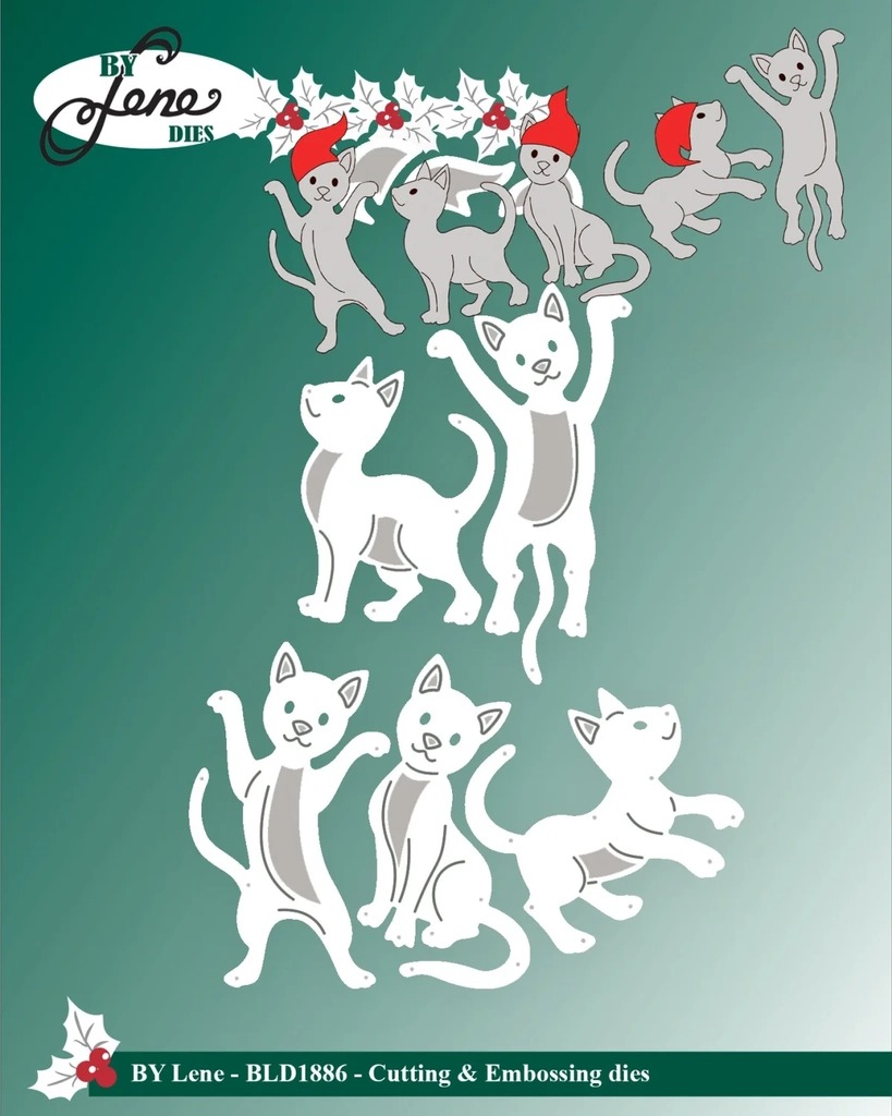 die christmas cats bld1886 by lene