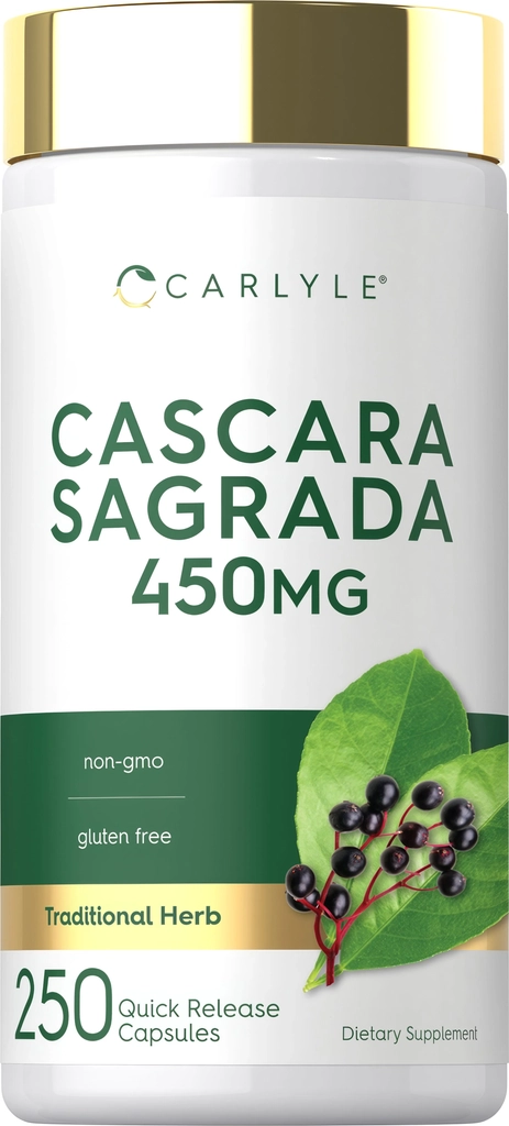 cascara sagrada, 450 mg, 250 hurtigfrigivende kapsler