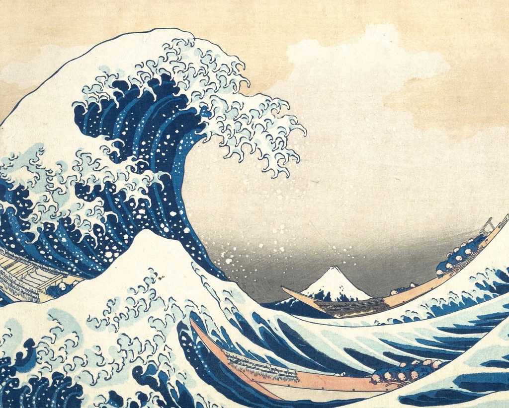 hokusai keepsake boxed notecards