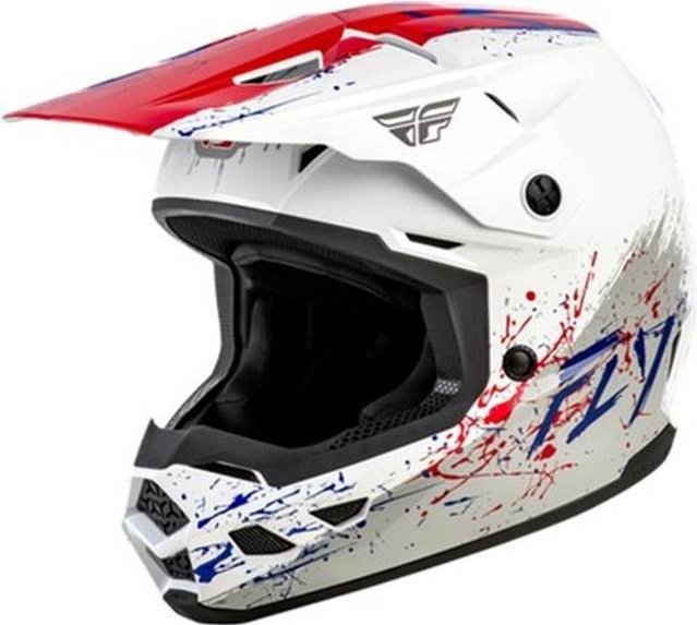 Fly Racing Youth Kinetic Drip Helmet Red/White/Blue