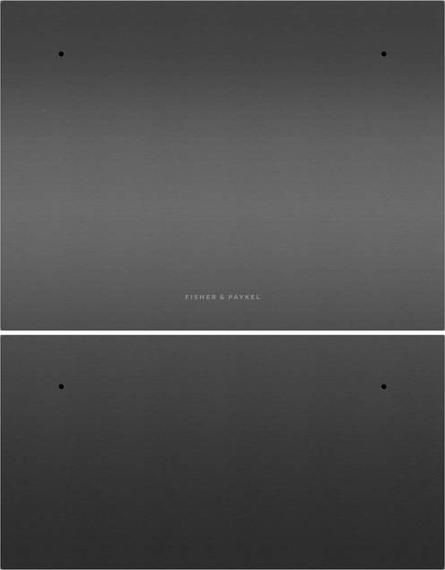 Fisher & Paykel Dørpaneler Dobbel DishDrawer Sort Stål