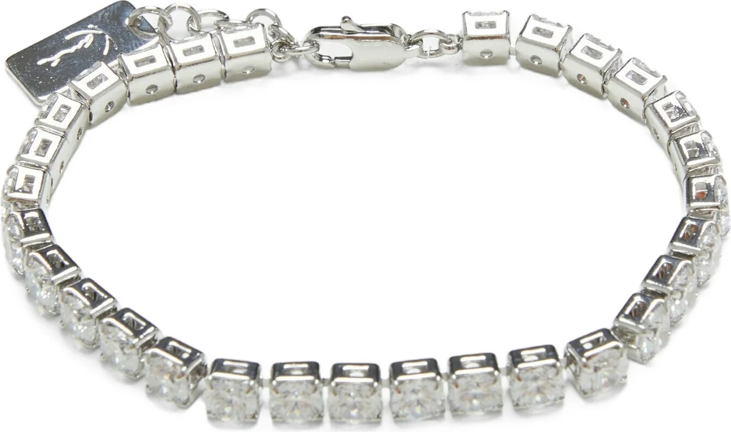 karl kanisignature plate diamond tennis - armbånd - gold-coloured
