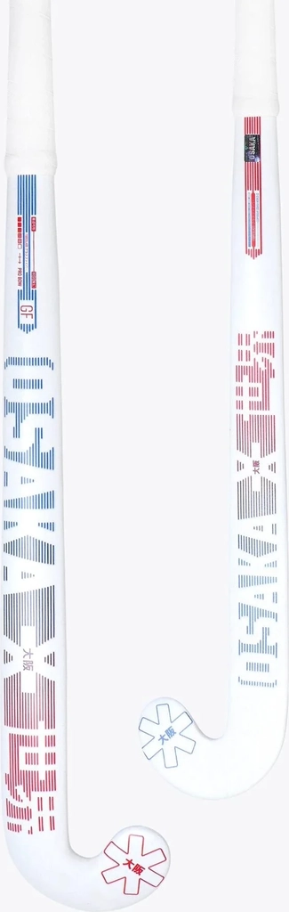 osaka indoor hockey stick vision gf - pro bow x | white