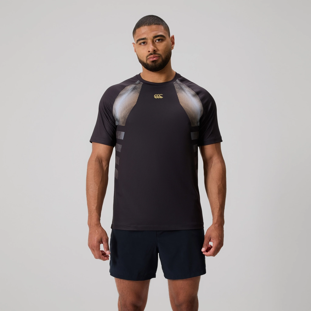 mens tempo+ training t-shirt black