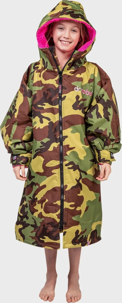 camo pink kids advance changing robe
