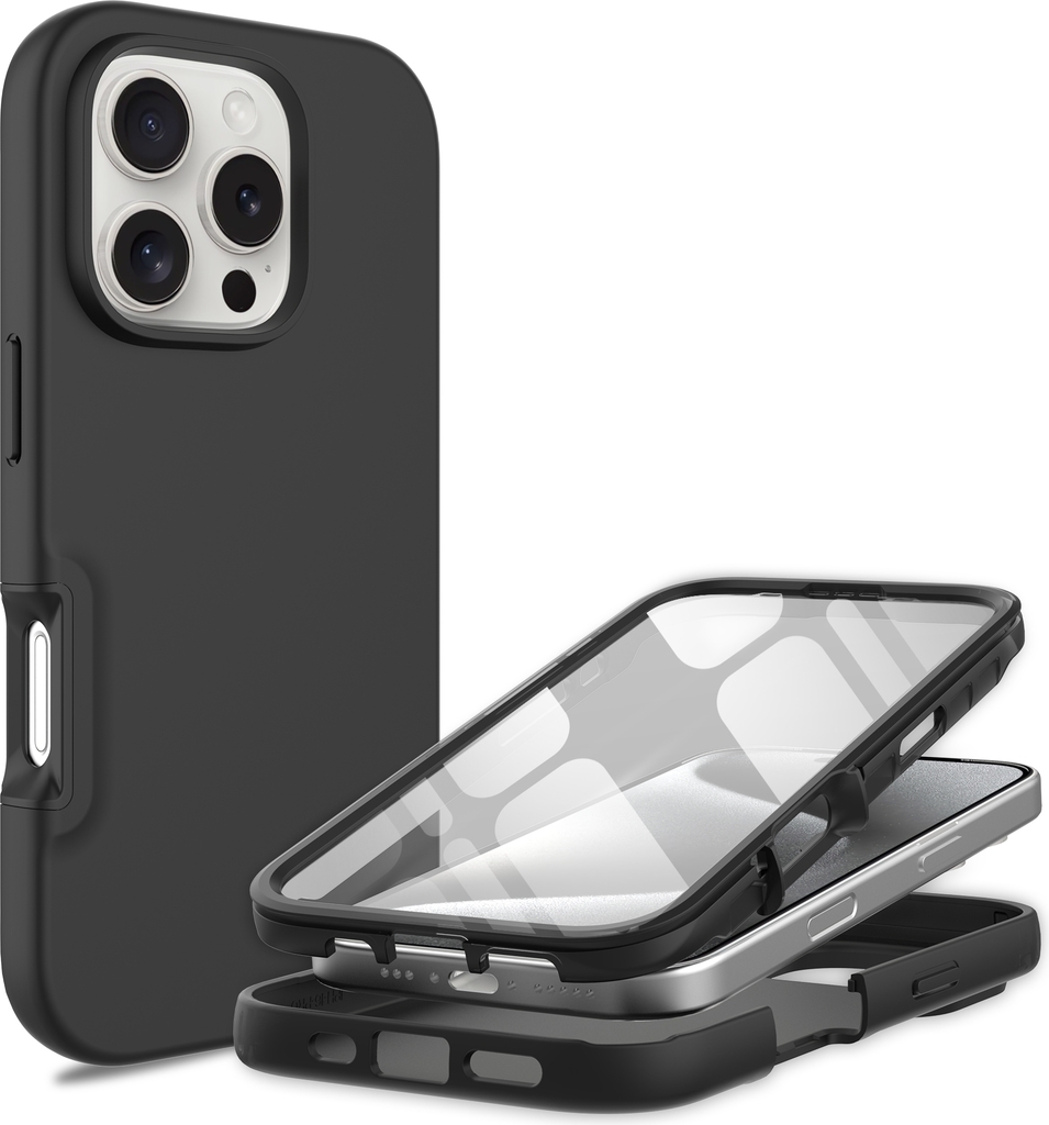 Mobique Full Protection Case iPhone 16 Pro Sort