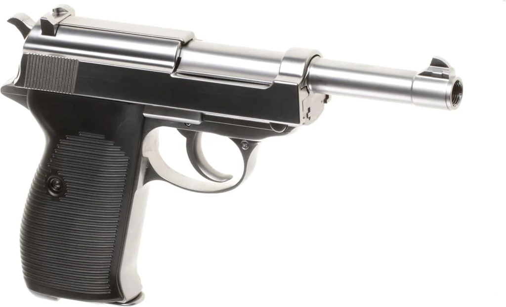 we p38 full metal gbb - silver