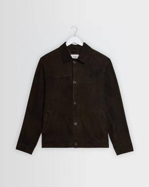 Wax London Fen Brown Suede Jacket