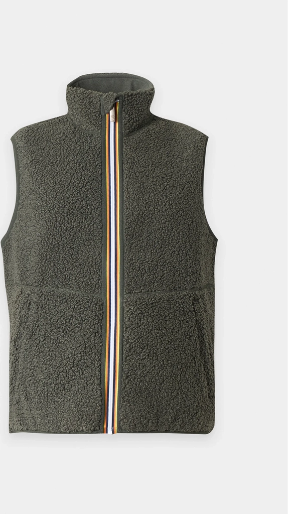 k-wayyannick polar double - vest - green blackish