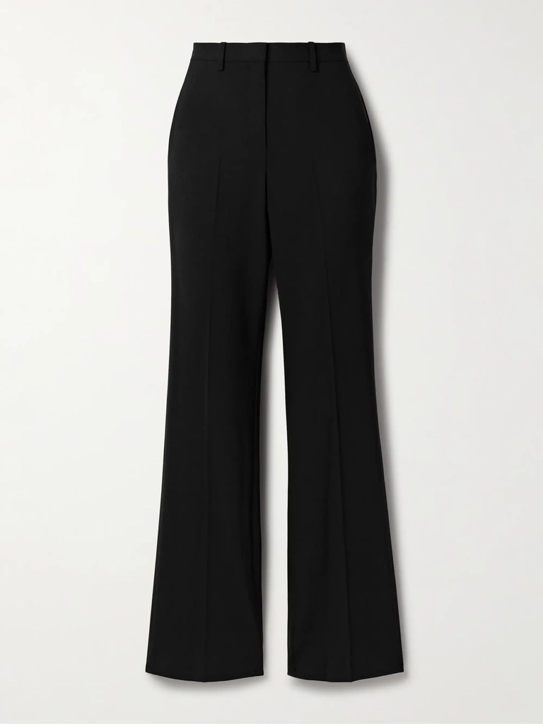 theory wool-blend straight-leg pants