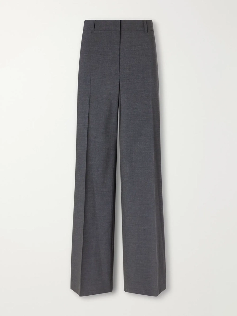 theory stretch-wool straight-leg pants