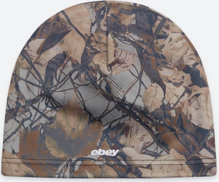 obey rova skull cap - fence camo multi