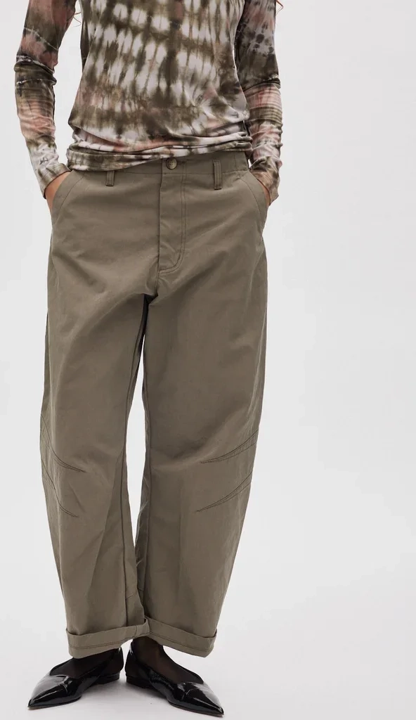Rabens Saloner October Utility Shaped Pants - Asphalt
