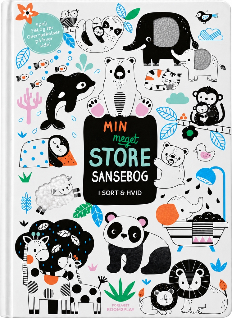 room2play - min meget store sansebog - i sort & hvid