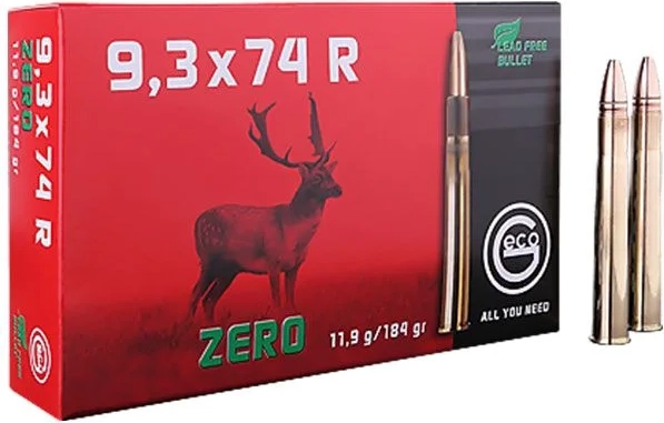 geco zero 9,3x74r 11,9g/184gr blyfri 20 stk blyfri riffelpatron