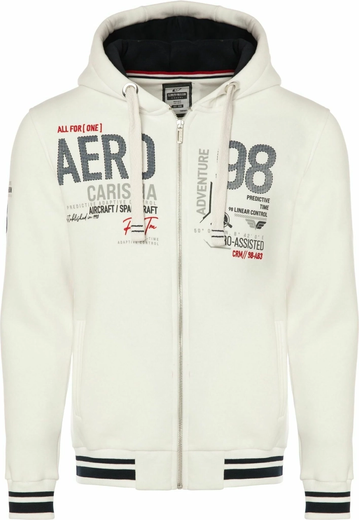 carismapremium - zip-up sweatshirt - weiß