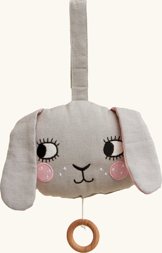 roommate musical baby mobile - bunny