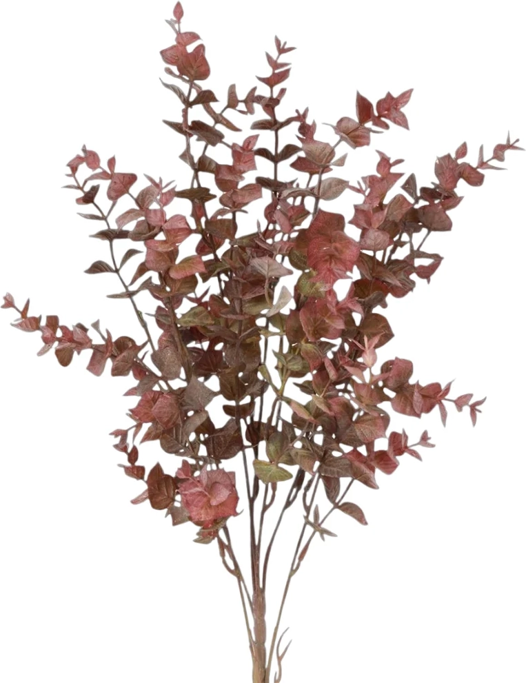 barbara eucalyptus buket lys bordeaux h53cm