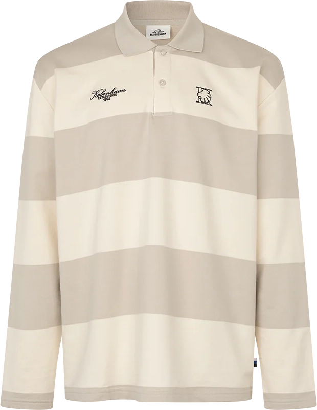 fck x les deux striped ls polo