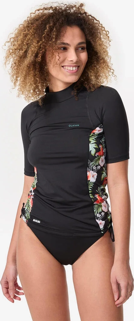 women’s short sleeve uv-resistant 500 surfing top t-shirt